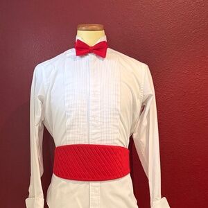 Red Cummerbund and Tie / After Six